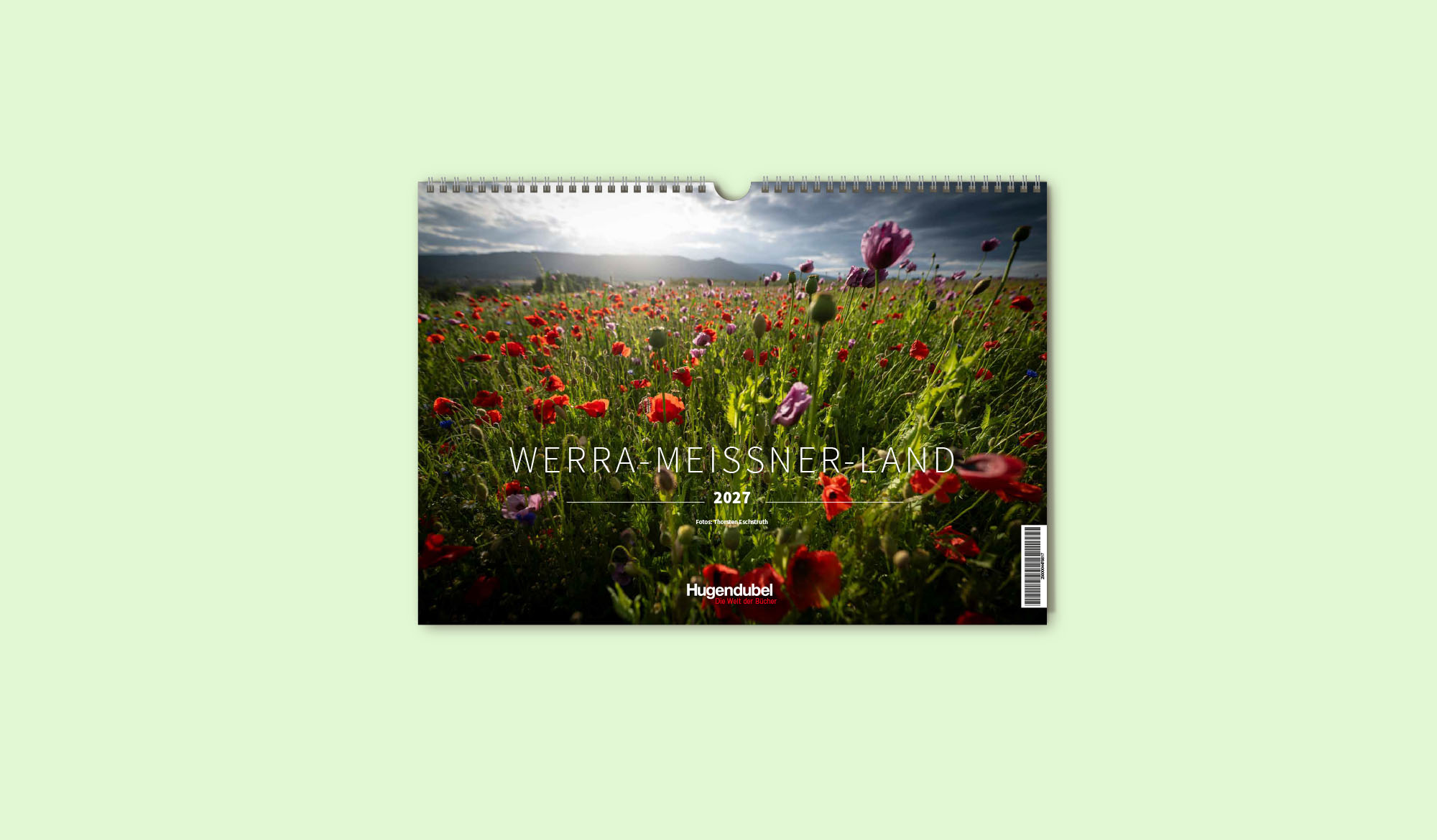 Werra-Meißner-Land-Kalender 2027, Titelmotiv Mohnblüte in Meissner-Germerode